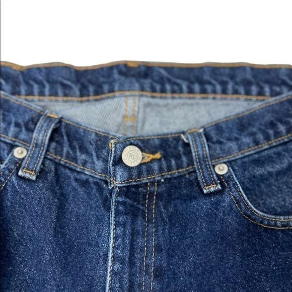Rl Polo Jeans Ralph Lauren Men Heritage Jeans Dark Wash 34 x 26. - Picture 2 of 7